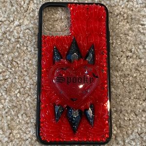 iPhone 11 Pro Max red and black phone case